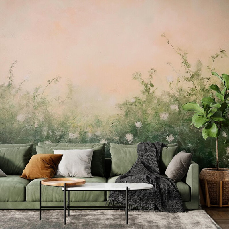Soft Morning Meadow Mist, 236" L x 118" W