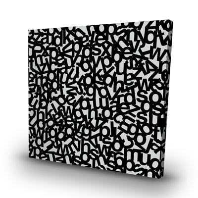Alphabet - 32"x32" art on canvas