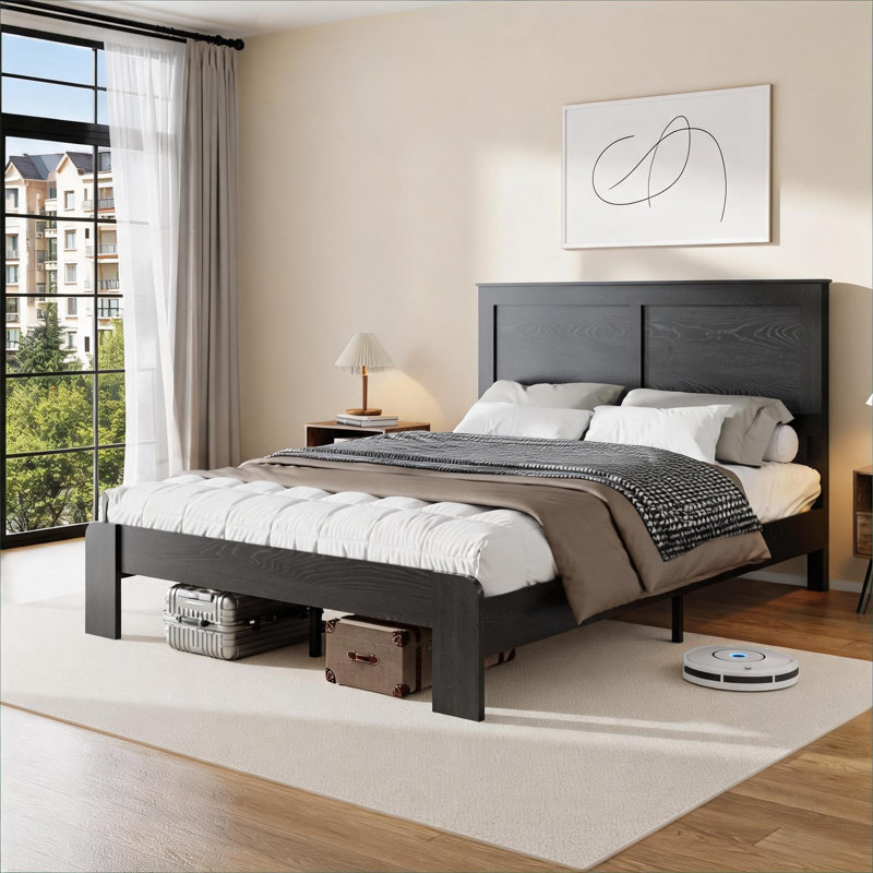 Structure de grand lit plateforme industrielle sans sommier tapissier