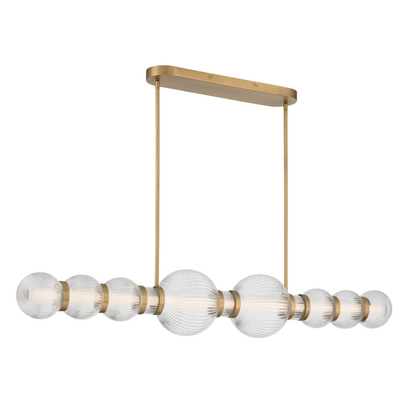 Lustre linéaire à DEL 50,25 po Cordel, Laiton, 2691 lumens