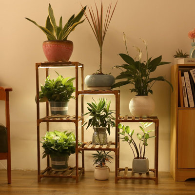 Plant Stand With Grow Light, Plant Shelf Indoor With Full Spectrum Led Grow Light
