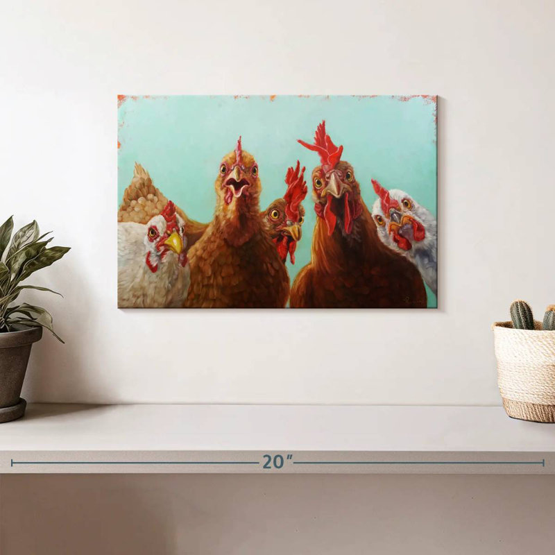 Brampt Chicken For Dinner, 8" H x 12" W