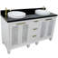 Ensemble de meuble-lavabo double 61 "avec miroir Schreck-244746514-244746513