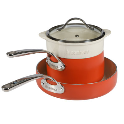 4 - Piece Non-Stick Aluminum Cookware Set
