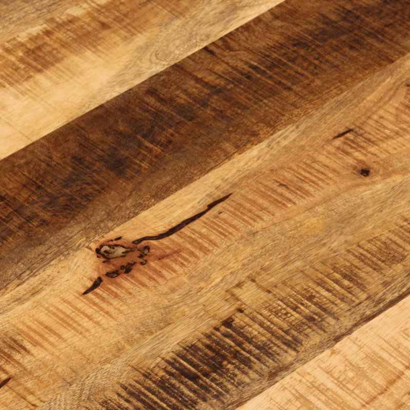 vidaXL Table Top Natural Solid rough mango wood Table Top Round, 1.5cm H x 70cm W