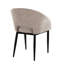 Chaise en métal noir et tissu brun clair-2128243324