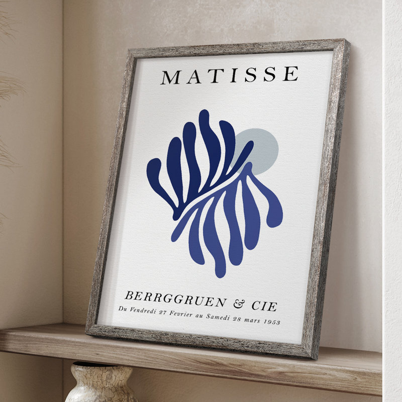 Matisse CCXCVI, reproduction d'art encadrée - bois massif, H 11 po x l 9 po