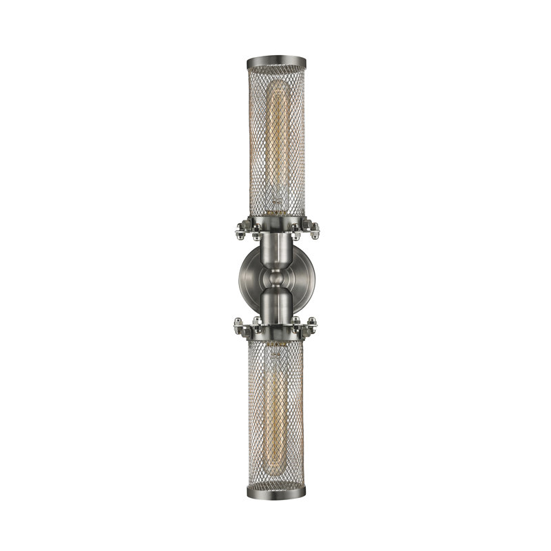 2 - Light Vanity Light, Brushed Satin Nickel