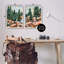 «Geometric Abstract Forest Foliage» par Melissa Wang - peinture 2 pièces-1816281178-1816252878
