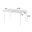 Ensemble de salle à manger 7 pièces pour patio, chaise en plastique et table en acier pour l'extérieur, chaises et table en plastique pour patio, brun-100916838