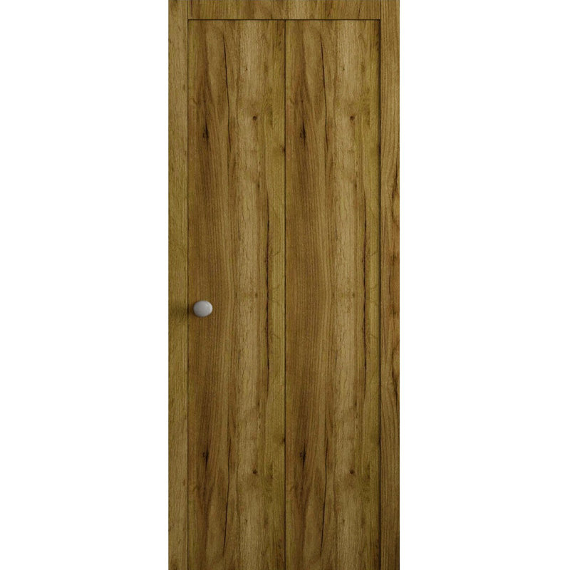 Portes coulissantes pliantes pour garde-robe - ESSENTIEL 8001 - Ensemble de quincaillerie robuste pour moulures à moulures - Portes de garde-robe en bois massif