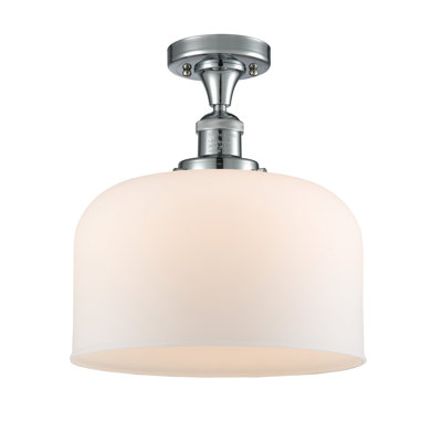 Bell - 1 Light 12" Semi-Flush Mount