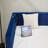 Navy Velvet Daybed with Sturdy Wooden Frame, Modern Diamond Grid Pull-Out Design for Versatile Home Use-1666380516