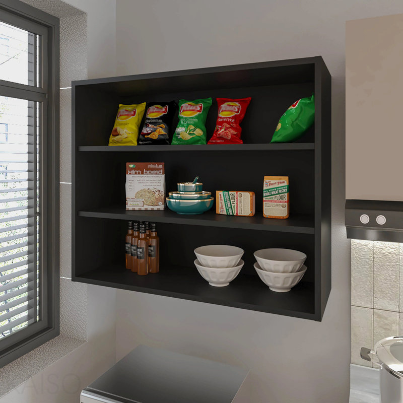 Wall Cabinet With Open Storage