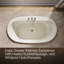 Baignoire encastrée en fonte avec chauffe-eau 66 po x 36 po-51704164