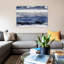 Indigo Strata 1 Piece Painting on Canvas-69743353-101336163