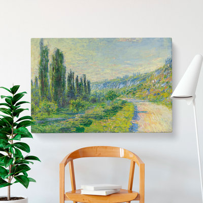 Lane In The Country by Claude Monet - Wrapped Canvas
