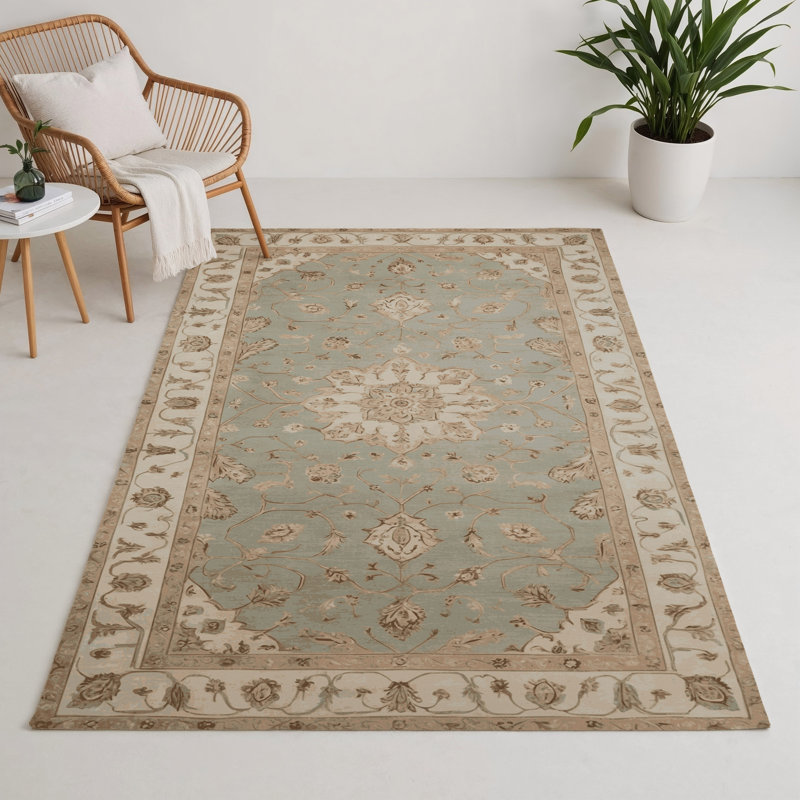 Tapis gris d'intérieur et d'extérieur Tabriz, Rectangle 9 pi x 12 pi