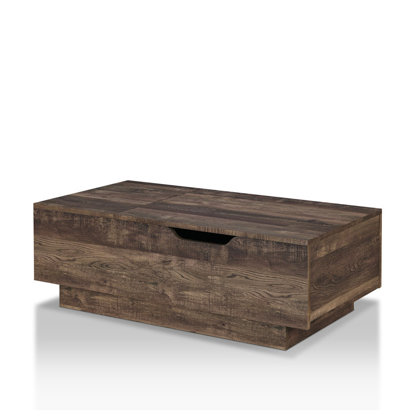 Aggie Lift Top Block Coffee Table with Storage