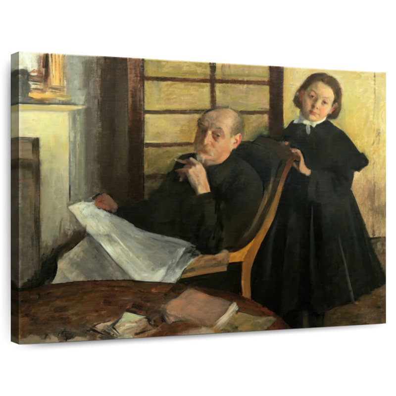 Henri Degas et la nièce Lucie Degas, H 20 po x l 25 po
