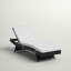 Chaise longue d'extérieur en rotin Convene-1853069806