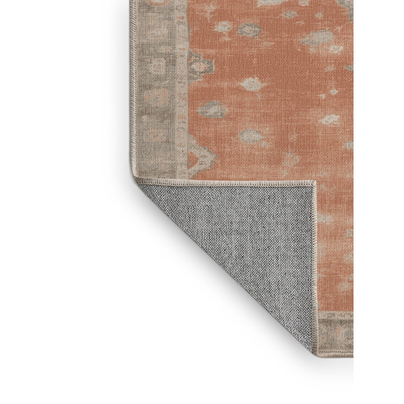 Tapis brun lavable à la machine, Rectangle 6 pi x 9 pi