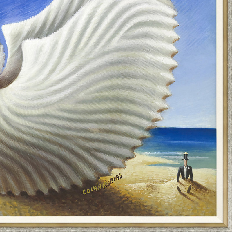 «Femmes surréalistes» par Miguel Covarrublas, impression encadrée