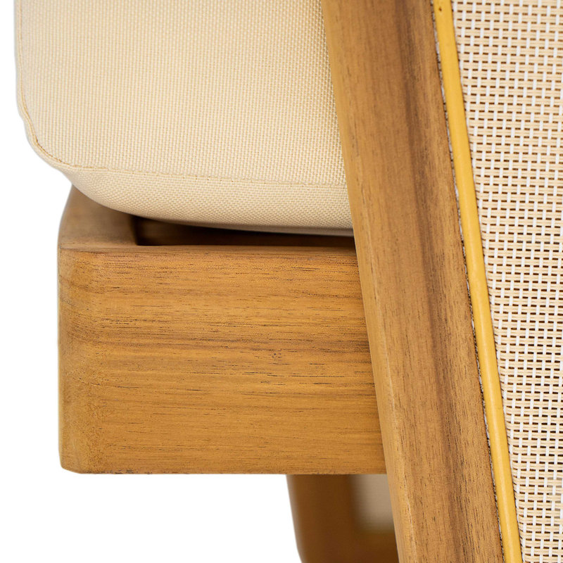 Fauteuil club Royal Wood PVC-coated polyester