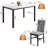 Dining Room Table Set 5 Piece Dining Table Set With Luxurious Button Tufted Dinner Chairs, Modern Kitchen Dining Room Table And Chairs Set, Dining Table Set For Kitchen Living Room Breakfast Small Spaces-12115459-30837886