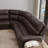 6-Piece Leather Power Sectional with Top-Grain Upholstery & Console