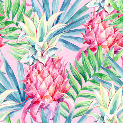 Motif aquarelle d'ananas par Tanya Syrytsyna