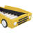 Race Car-Shaped Platform Bed With Wheels-871919665