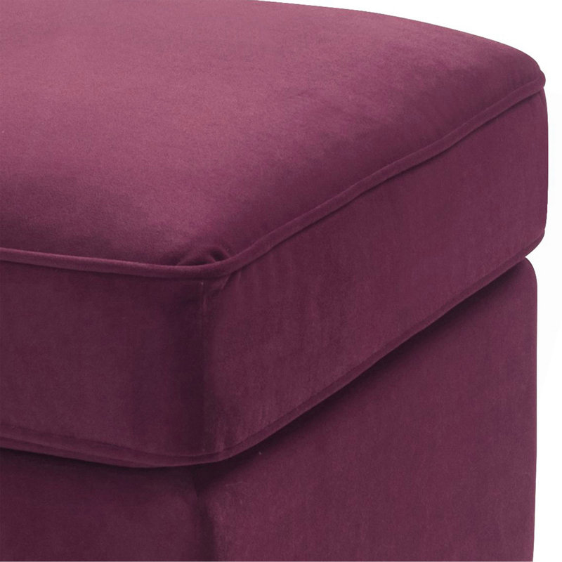 Accent Rectangle Ottoman（ONLY OTTOMAN), Burgundy