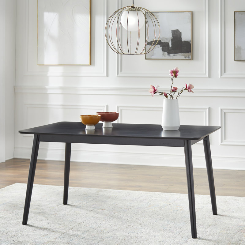 Jimon Rectangular with Solid Wood Base Dining Table