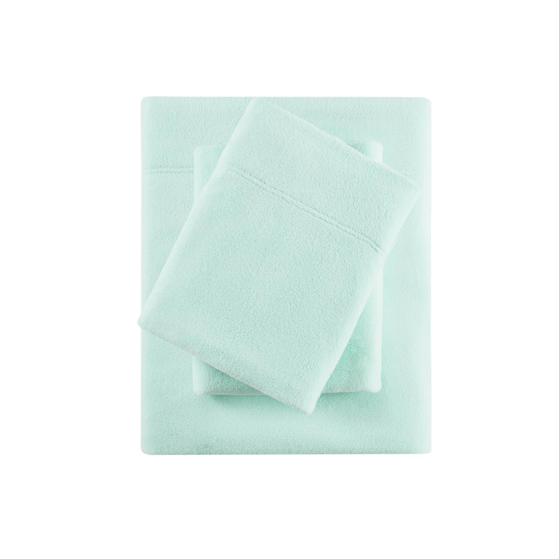 Drap simple TG 3 pièces - 100% molleton, ultra doux et confortable, boulochage, lavable à la machine, drap plat, taie d'oreiller ajustée, avec drap plat et draps