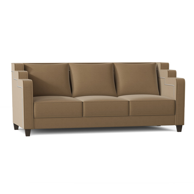 Abbey Sofa, Grayfield Ash, Brown Mahogany