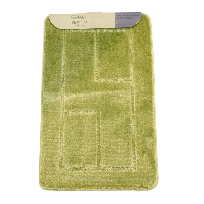 Abibatu Non-Slip Bath Rug, Sage