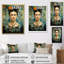 Camac sarcelle, corail, Mexique, art avec autoportrait - impression-757895445-757895443