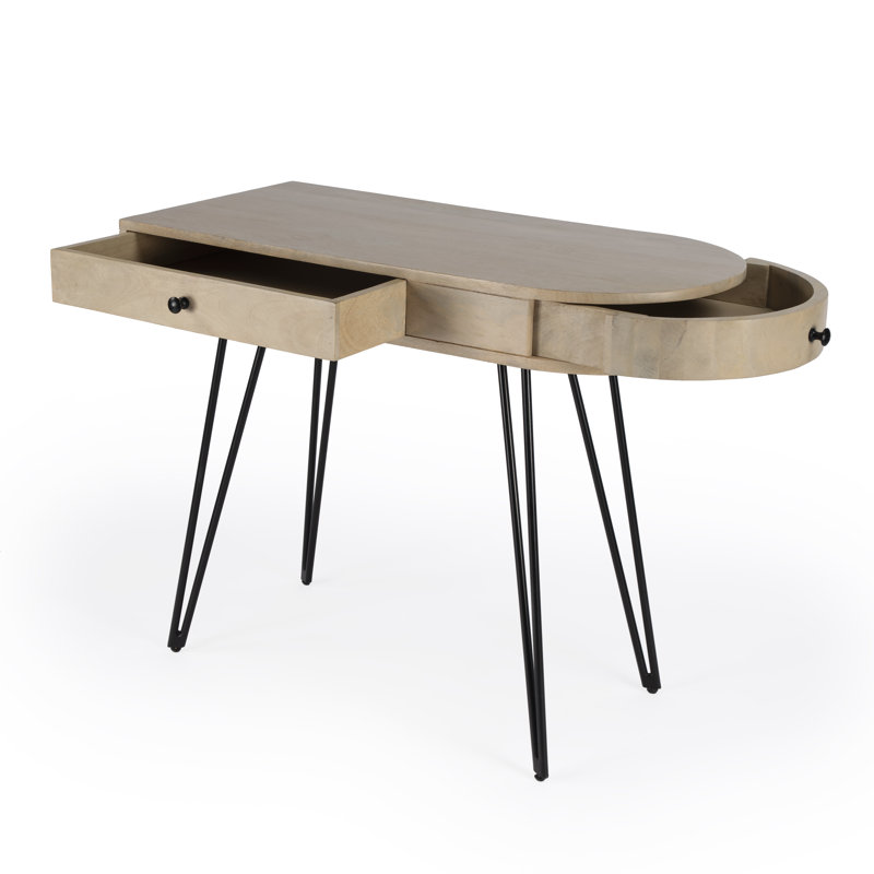 Sebastopol Reversible 2 Drawer Writing Desk, Bleached Blonde