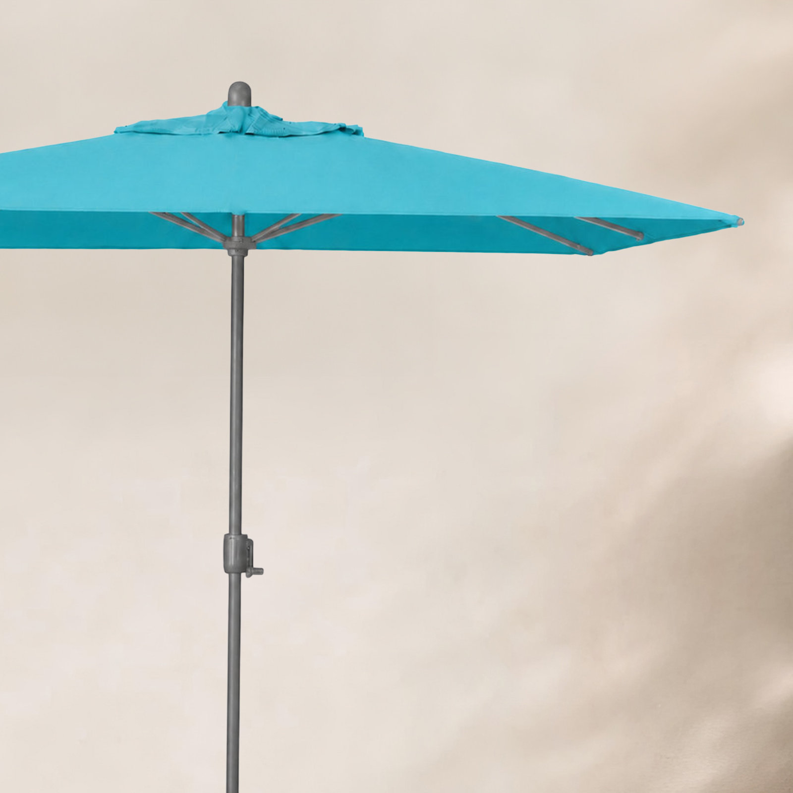 Olivier 9.7' Umbrella, Starring Gray, Canvas Aruba Sunbrella® Canvas