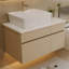 Petit meuble-lavabo flottant simple 31,5 pouces avec lavabo