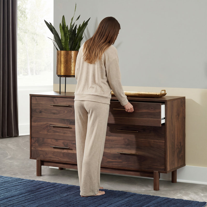 Commode double 6 tiroirs l 59 po Dudzik