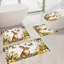Ensemble de tapis de bain Bunny in Daffodil Garden, 4 pièces pour la toilette