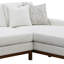 Canapé modulaire en chenille ivoire Valiant avec 4 coussins Valiant