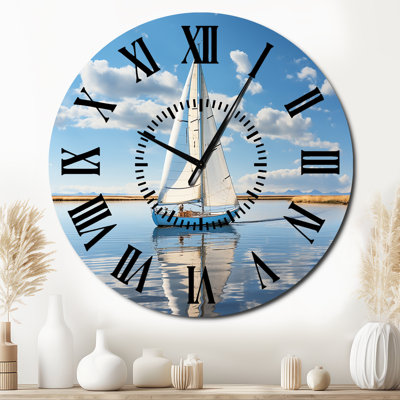 Horloge murale voilier Serenity I - Voilier noir