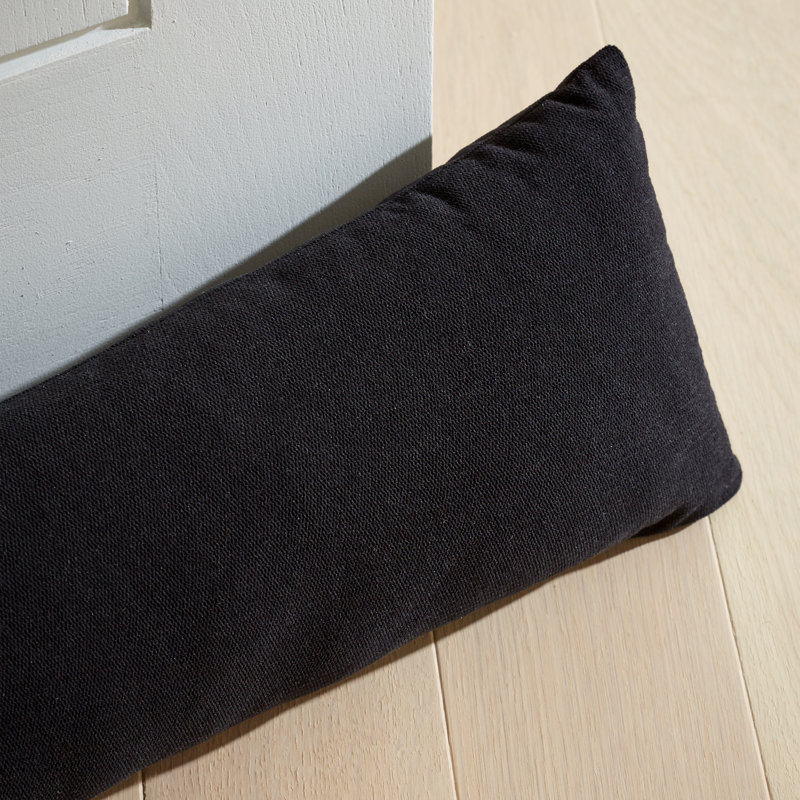 Wilson Velvet Door Draught Excluder, Black
