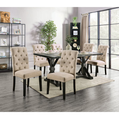 Julian 6 - Person Trestle Dining Set