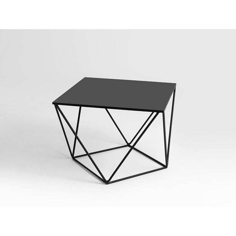 Ramsha Frame Coffee Table, H55 x L55 x W55cm, Black