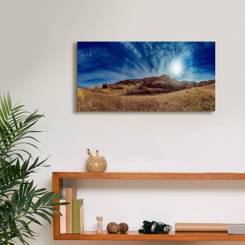 «Red Rocks, Colorado», art sur toile, H 12 po x l 24 po x P 0,75 po