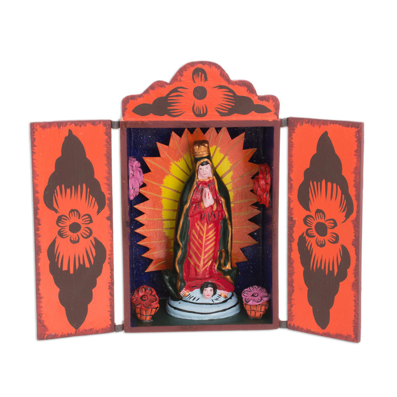 Sculpture retablo religieux fait main Moreton